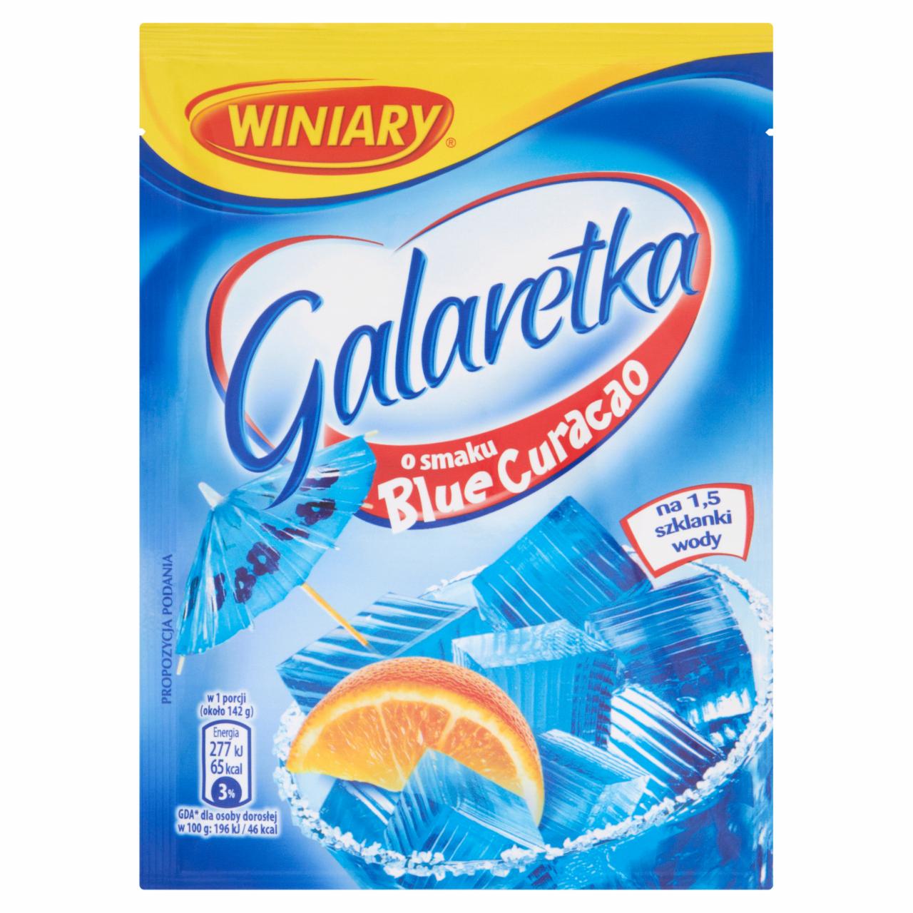 Zdjęcia - Winiary Galaretka o smaku Blue Curacao 52 g