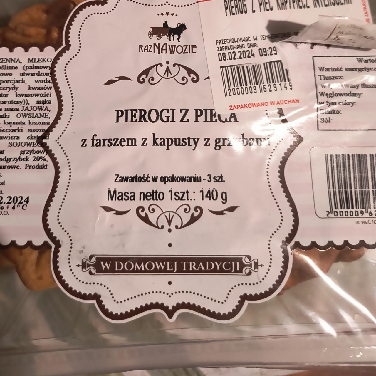 Zdjęcia - Pierogi z kapustą i grzybami Auchan