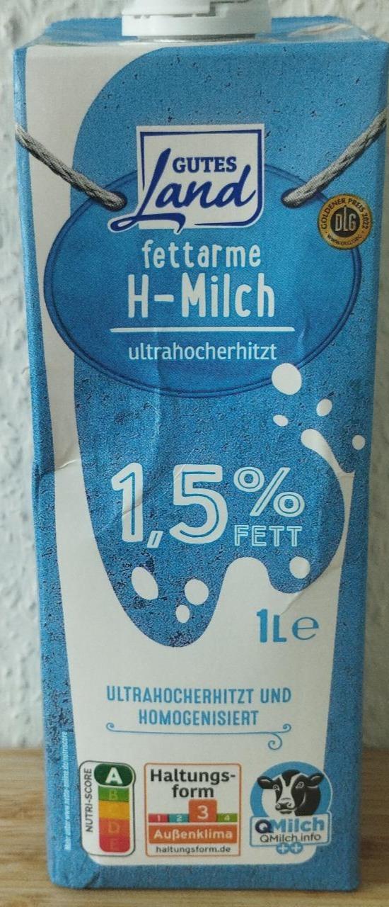 Zdjęcia - Fettarme H-Milch ultrahocherhitzt 1,5% fett Gutes Land