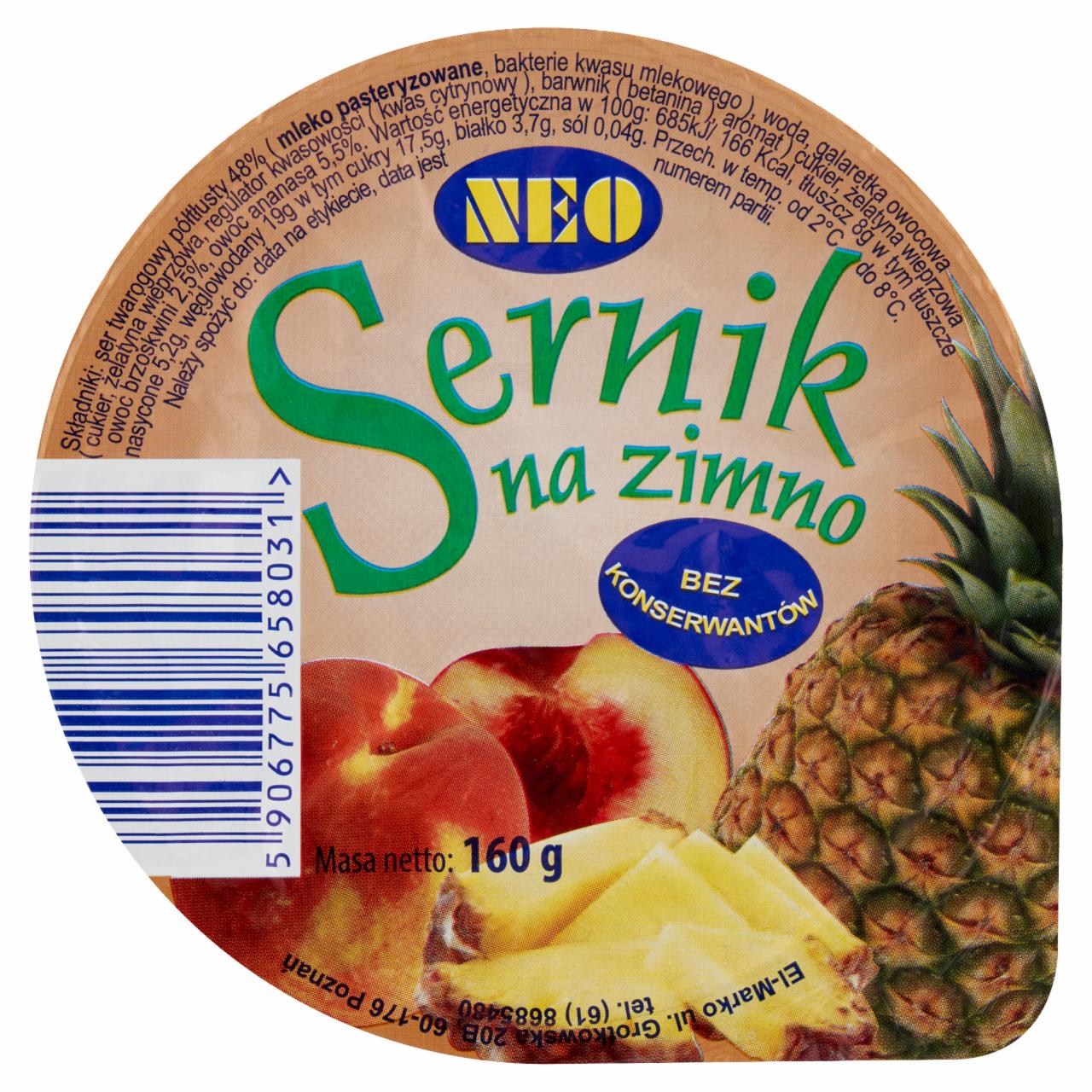 Zdjęcia - Neo Sernik na zimno 160 g