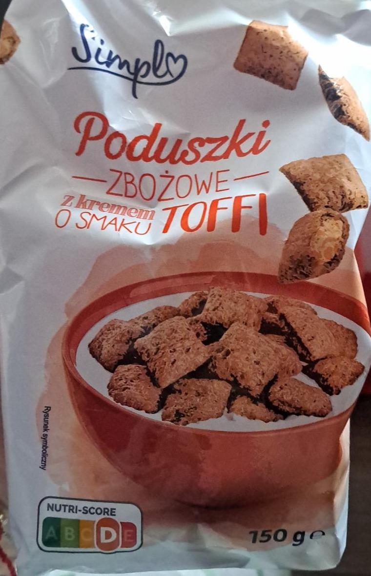 Zdjęcia - Poduszki zbożowe z kremem o smaku toffi Simple