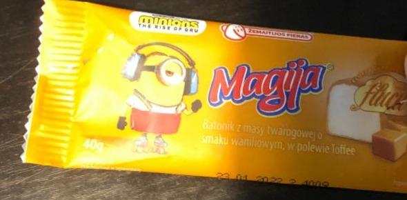 Zdjęcia - Batonik z masy twarogowej o smaku waniliowym w polewie Toffee Magija