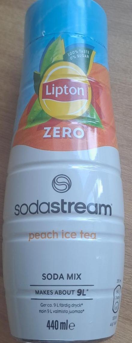 Zdjęcia - Sodastream peach ice tea Lipton