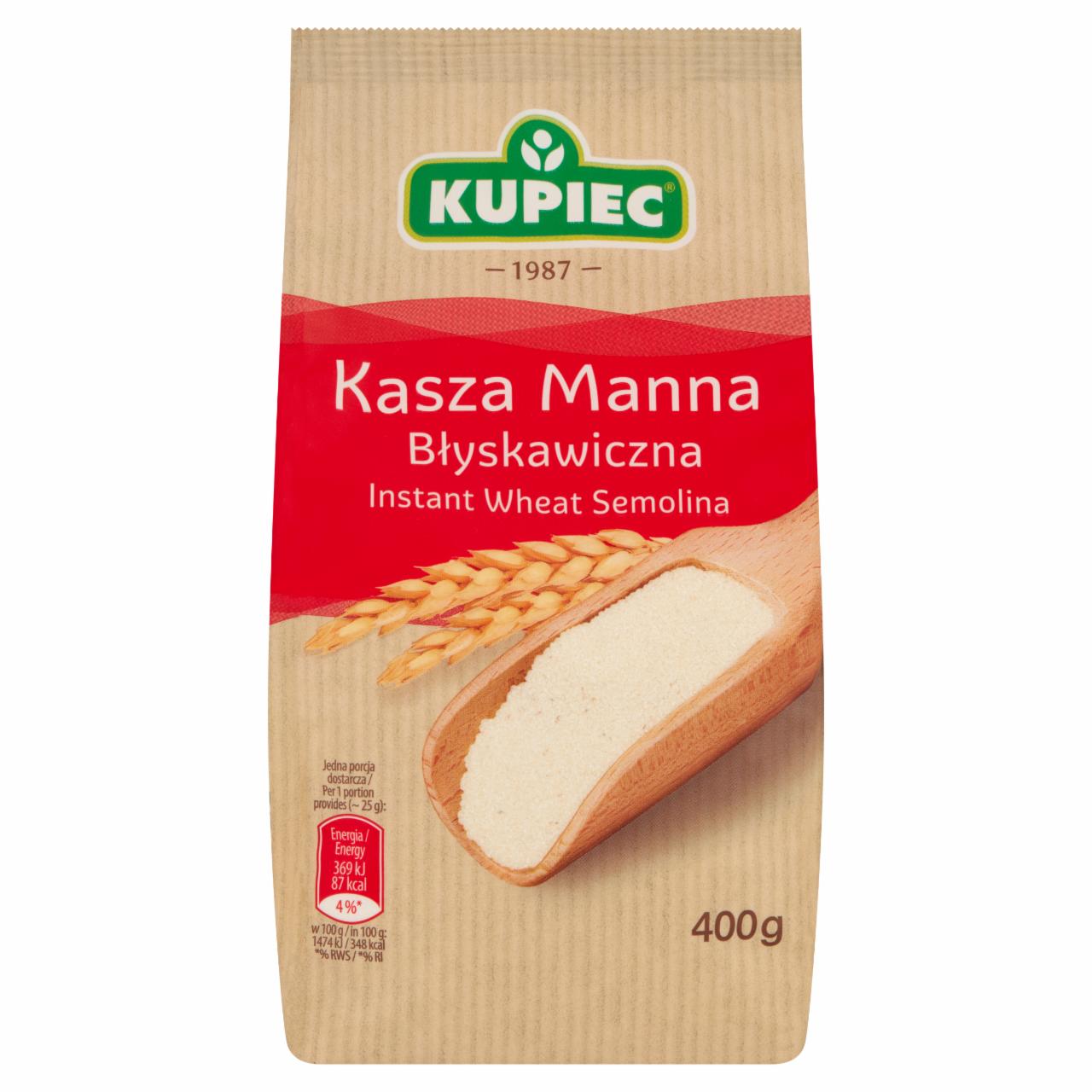 Zdjęcia - Kasza Manna Błyskawiczna Kupiec