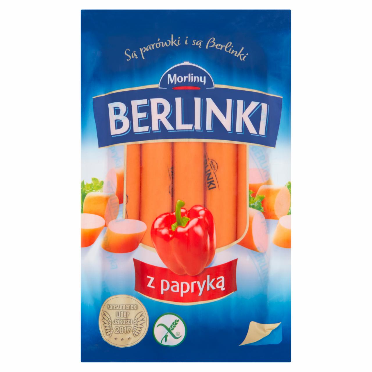 Zdjęcia - Morliny Berlinki Parówki z papryką 250 g