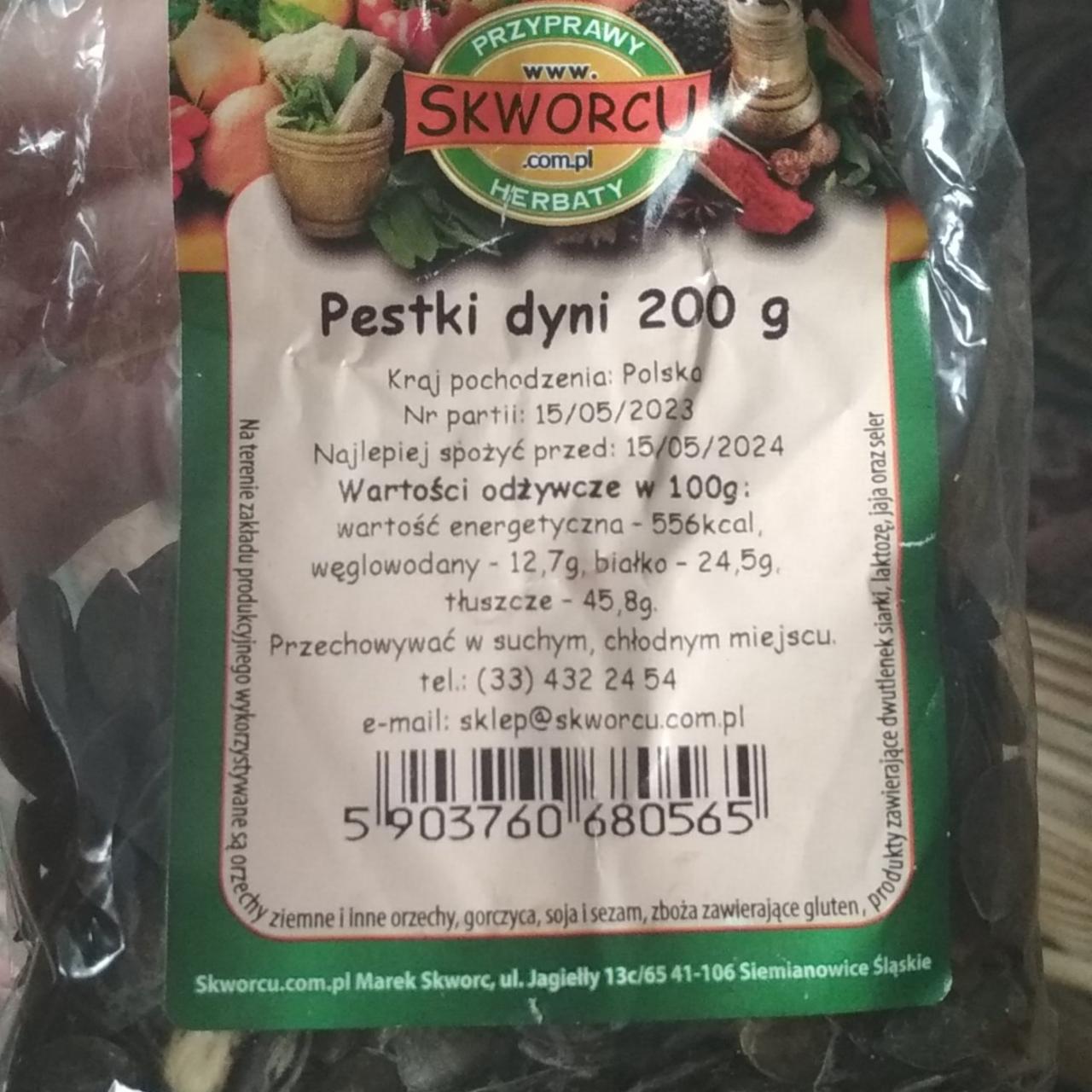 Zdjęcia - Pestki dyni 200g Skworcu