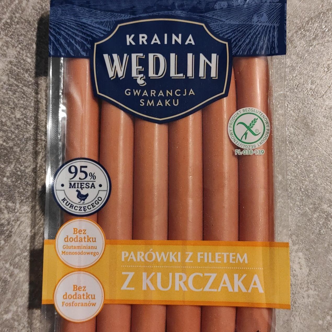 Zdjęcia - Parówki z filetem z kurczaka Kraina Wędlin