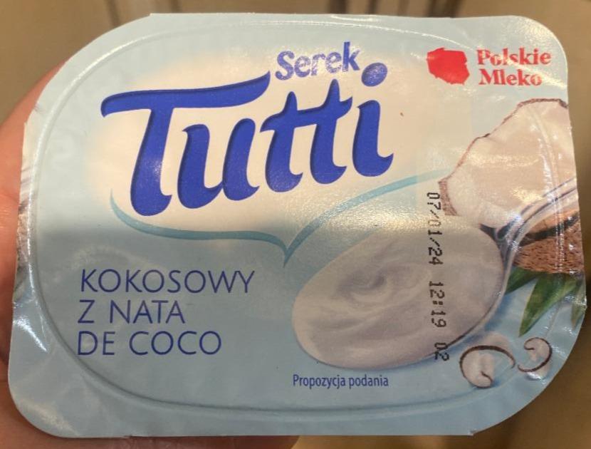 Zdjęcia - Serek Kokosowy z nata de coco Tutti