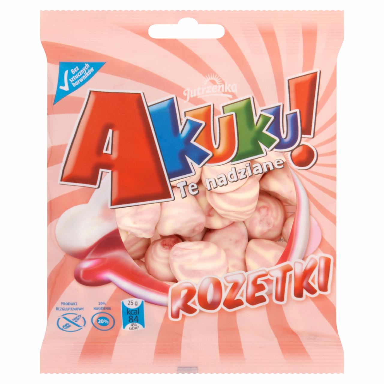 Zdjęcia - Jutrzenka Akuku! Te nadziane rozetki Żelki 90 g