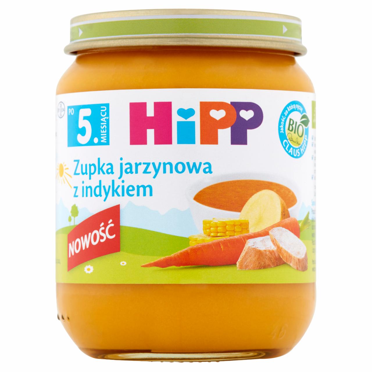 Zdjęcia - HiPP BIO Zupka jarzynowa z indykiem po 5. miesiącu 125 g