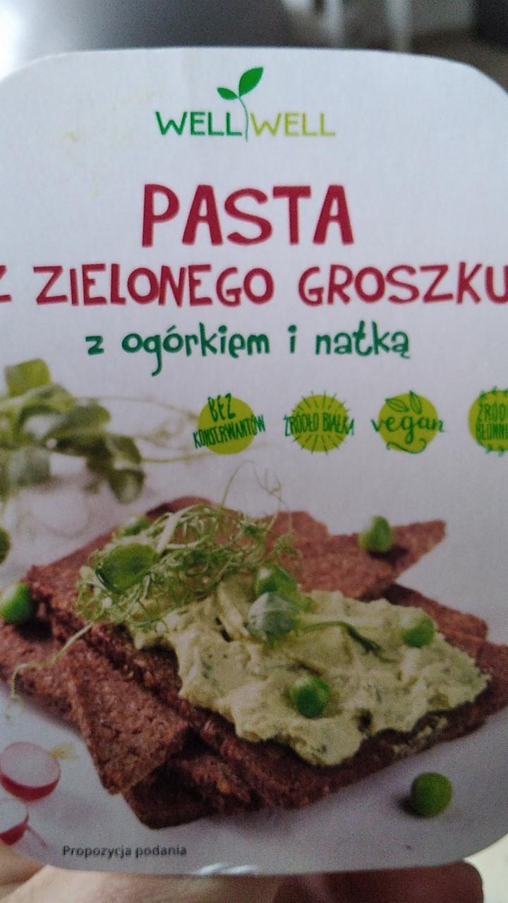 Zdjęcia - Pasta z zielonego groszku z ogórkiem i natką Well Well