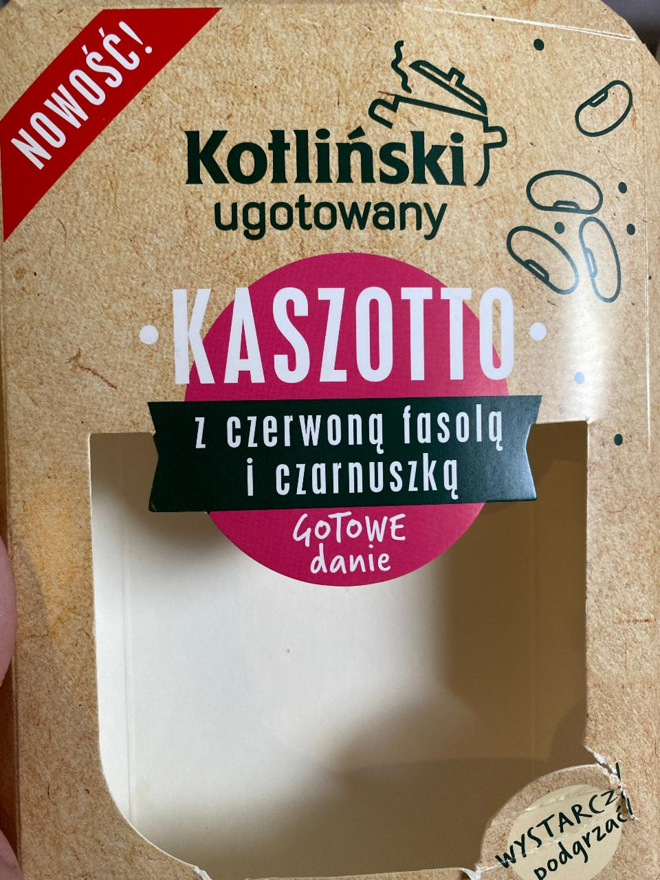 Zdjęcia - Kaszotto z czerwona fasola o czarnuszką