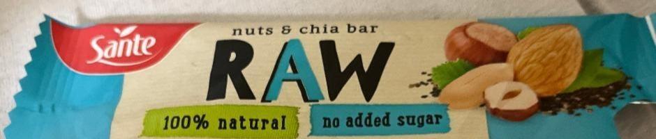 Zdjęcia - RAW nuts & chia bar Sante