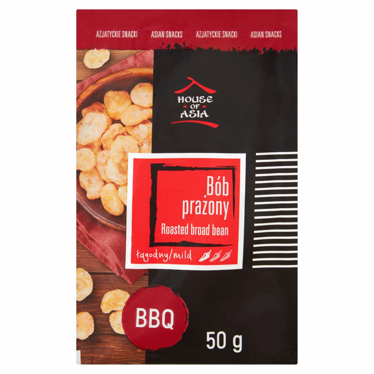 Zdjęcia - House of Asia Bób prażony BBQ 50 g