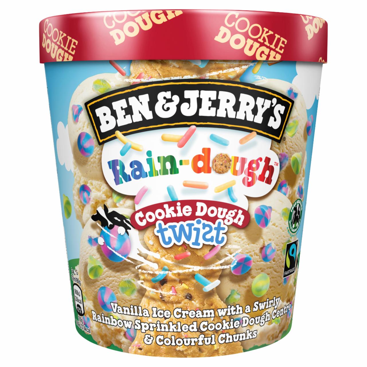 Zdjęcia - Ben & Jerry's Rain-Dough Cookie Dough Twist Lody 465 ml