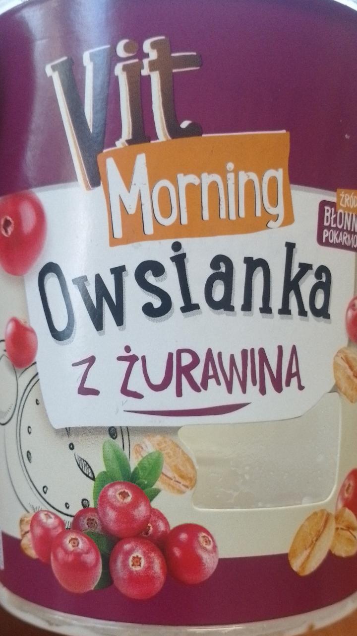 Zdjęcia - Owsianka z żurawiną Vit Morning