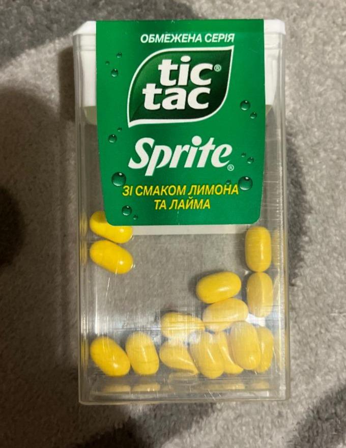 Zdjęcia - Tic Tac Sprite Drażetki o smaku cytrynowo-limonkowym 54 g