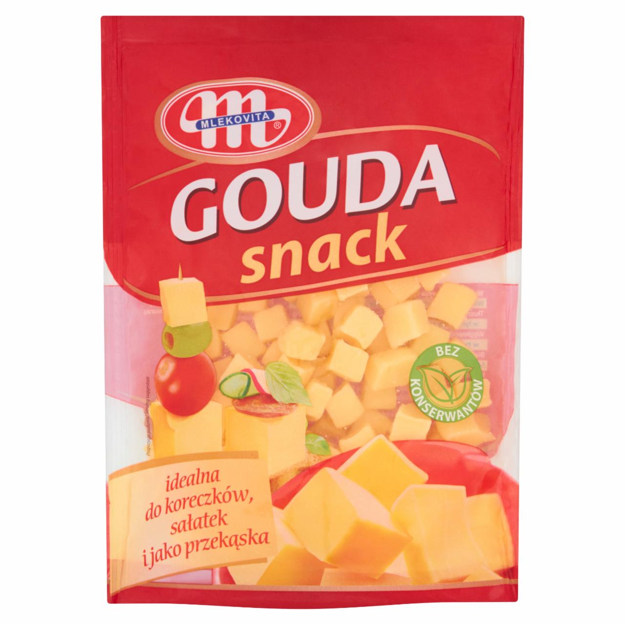 Zdjęcia - Mlekovita Gouda Snack Ser kostka 150 g