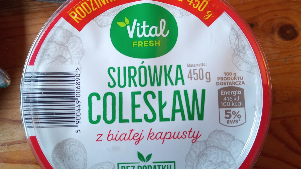 Zdjęcia - Surówka colesław z białej kapusty Vital fresh