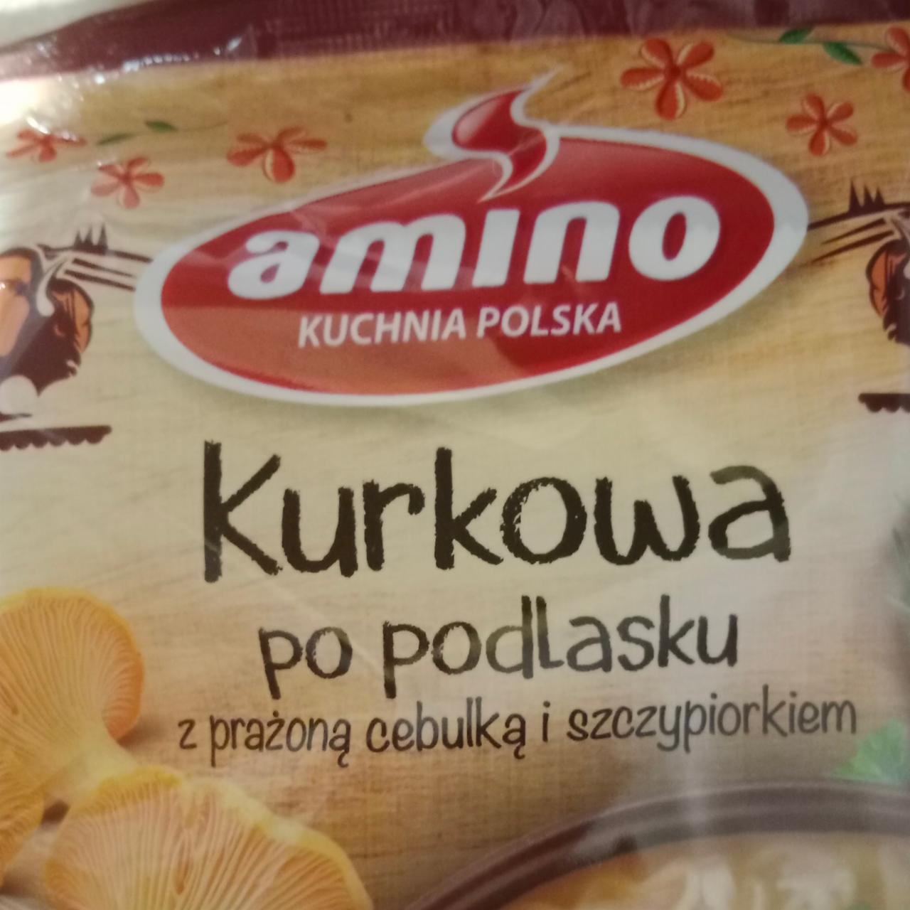 Zdjęcia - Amino Zupa błyskawiczna kurkowa z prażoną cebulką i szczypiorkiem 61 g