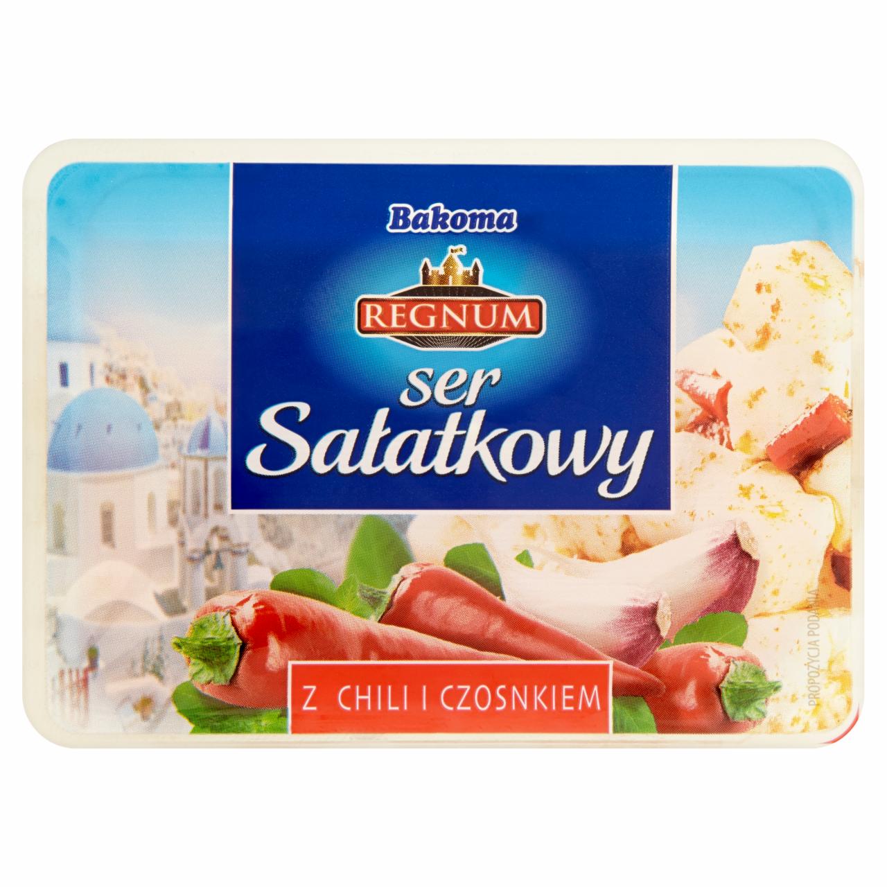 Zdjęcia - Bakoma Regnum Ser sałatkowy z chili i czosnkiem 150 g