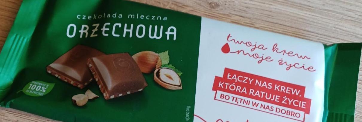 Zdjęcia - Czekolada mleczna orzechowa Twoja krew moje życie