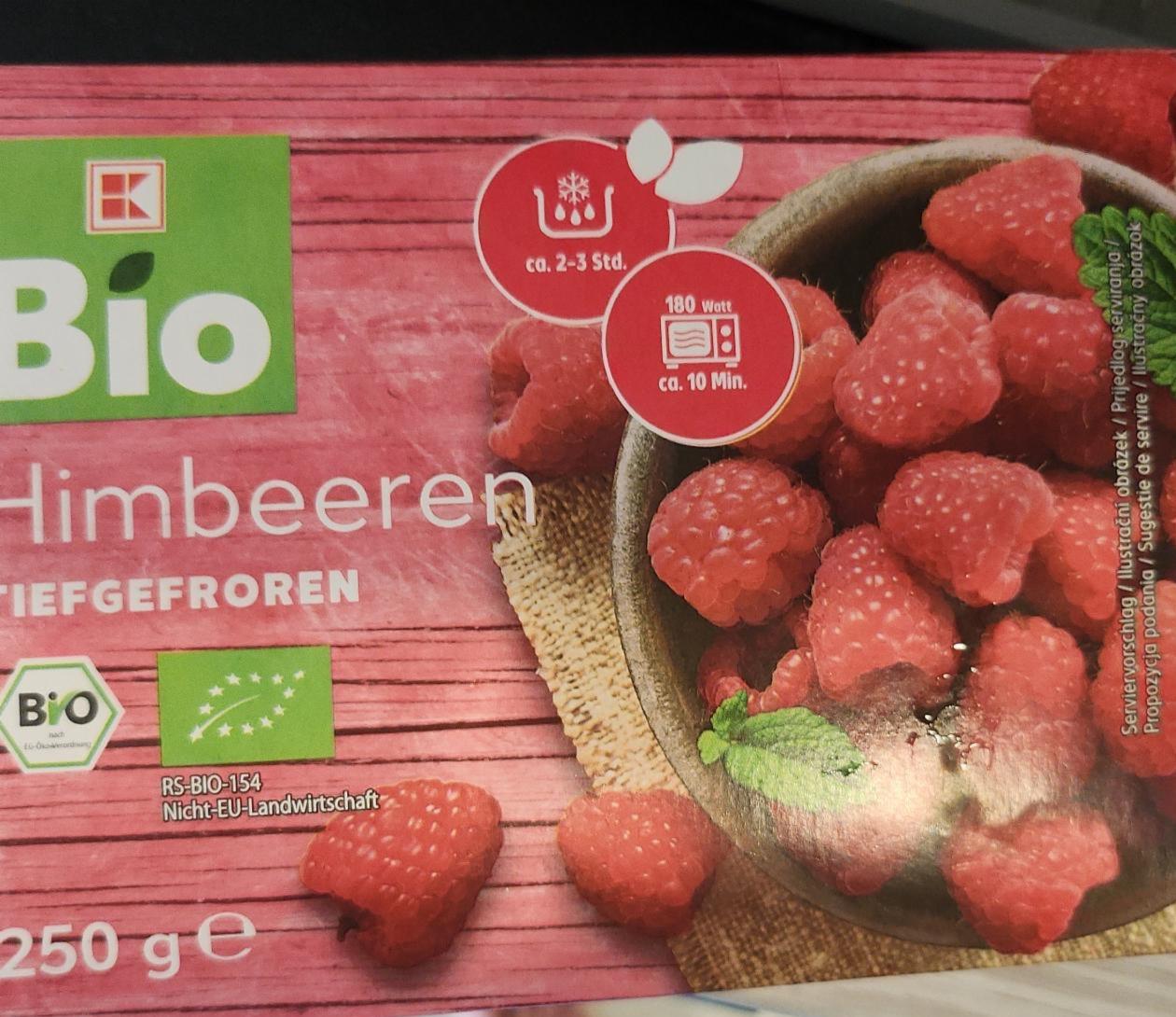 Zdjęcia - Himbeeren tiefgefroren K-Bio