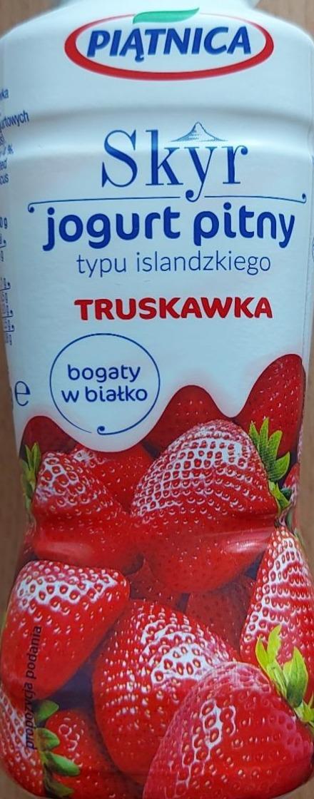 Zdjęcia - Skyr jogurt pitny truskawka Piątnica