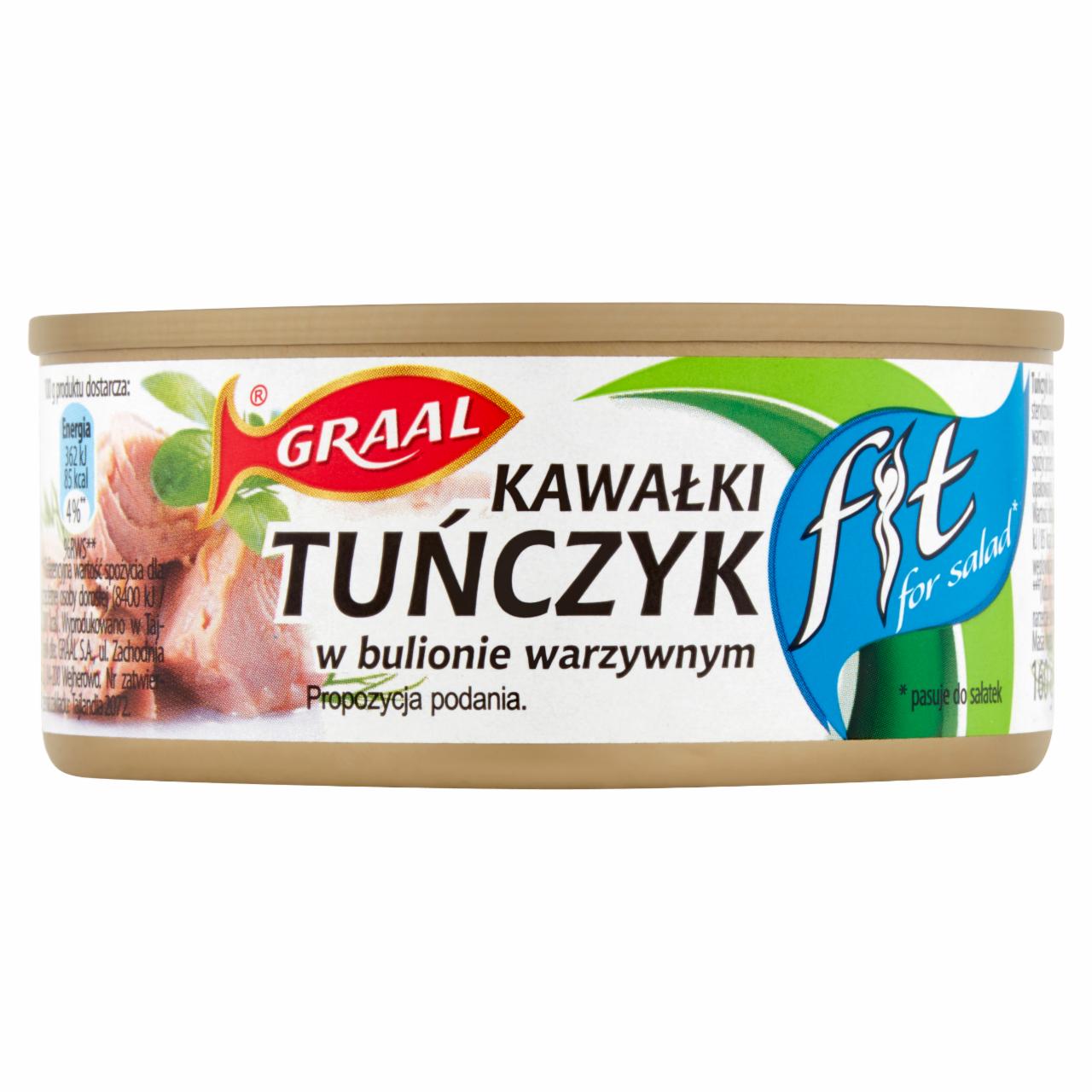 Zdjęcia - GRAAL Kawałki tuńczyk w bulionie warzywnym 160 g