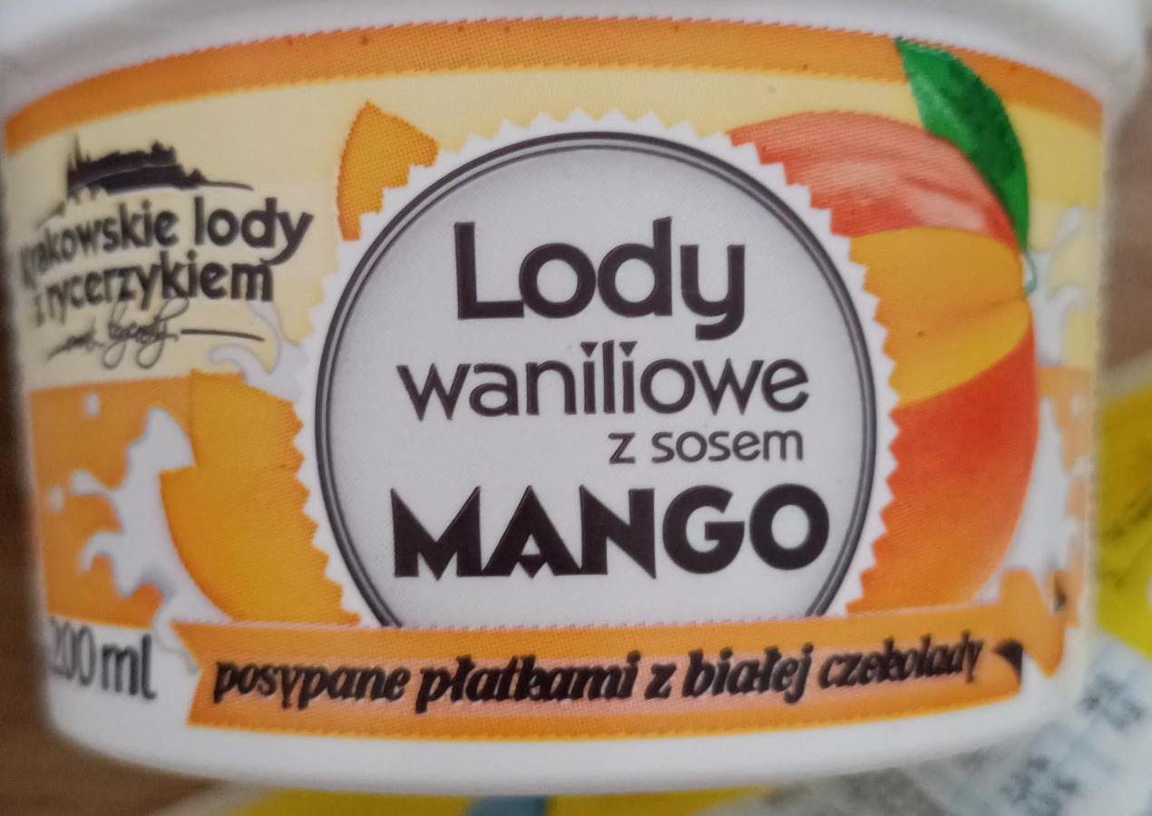 Zdjęcia - Lody waniliowe z sosem mango Krakowske lody z rycerzykiem