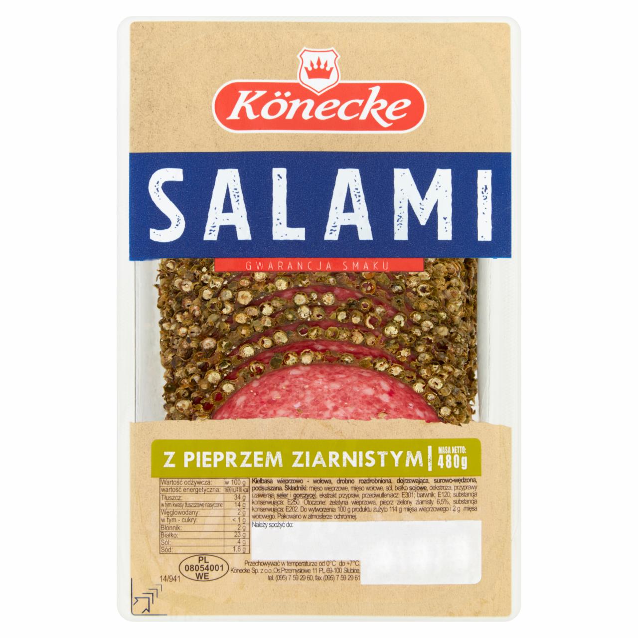 Zdjęcia - Könecke Salami z pieprzem ziarnistym 480 g