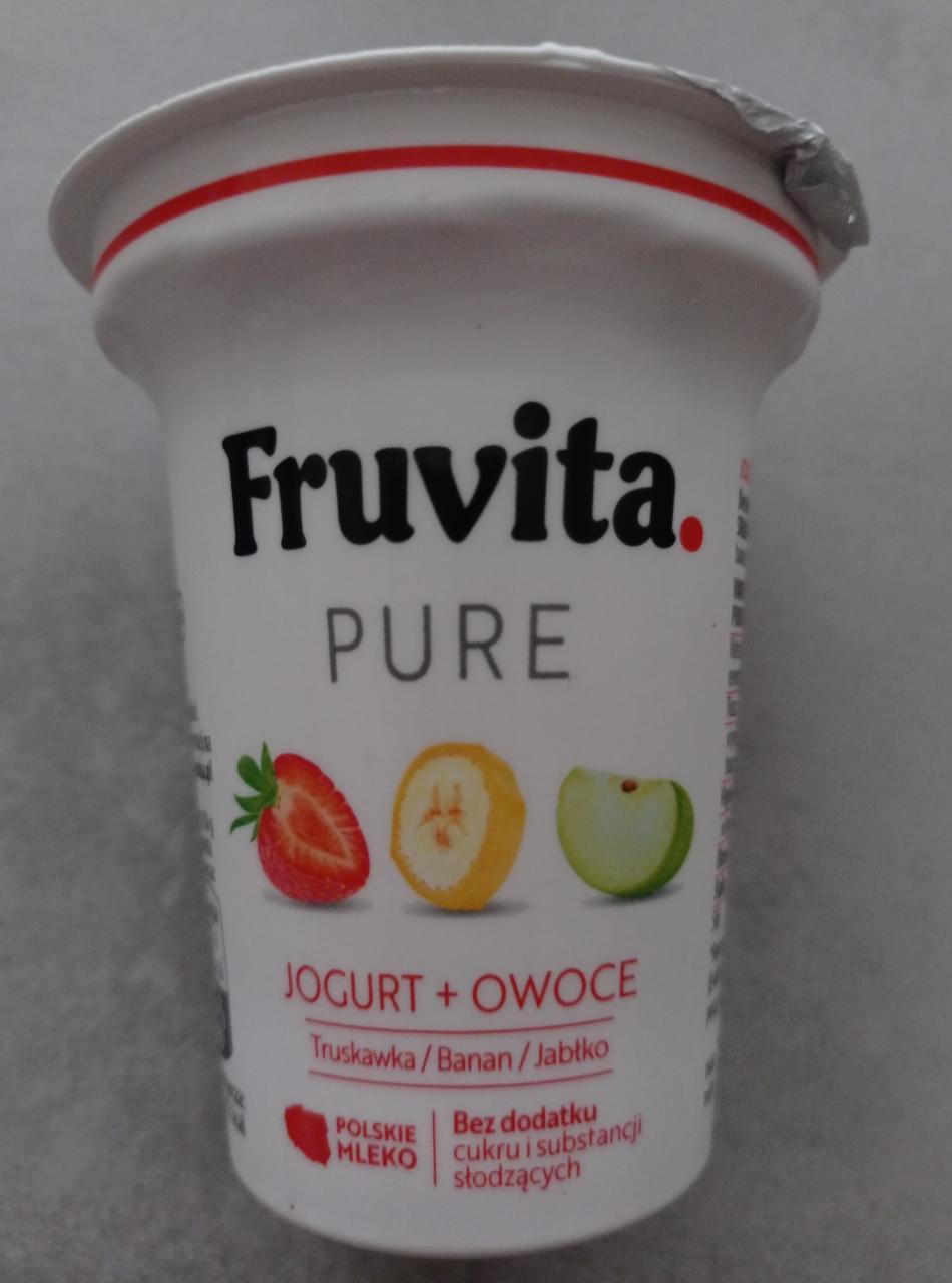 Zdjęcia - Jogurt Pure Truskawka Banan Jabłko Fruvita