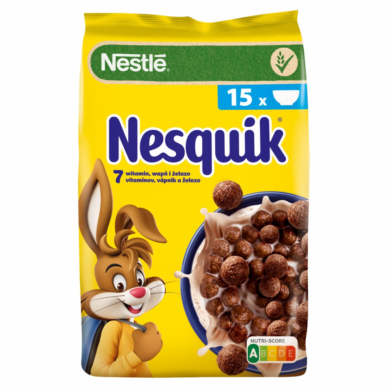 Zdjęcia - Nestlé Nesquik Zbożowe kuleczki o smaku czekoladowym 450 g