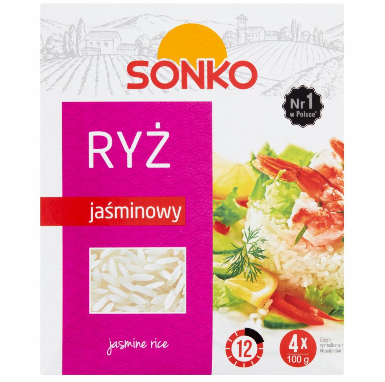 Zdjęcia - Sonko Ryż jaśminowy 400 g (4 x 100 g)