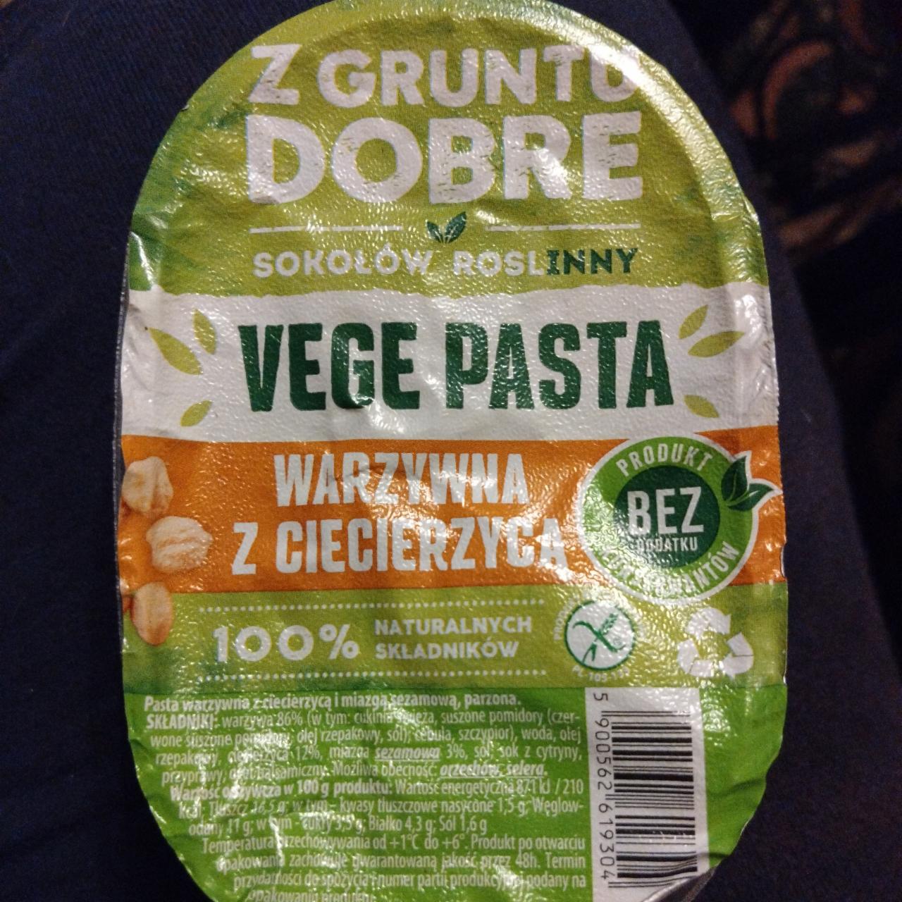 Zdjęcia - Vege pasta warzywa z ciecierzycą Z gruntu dobre