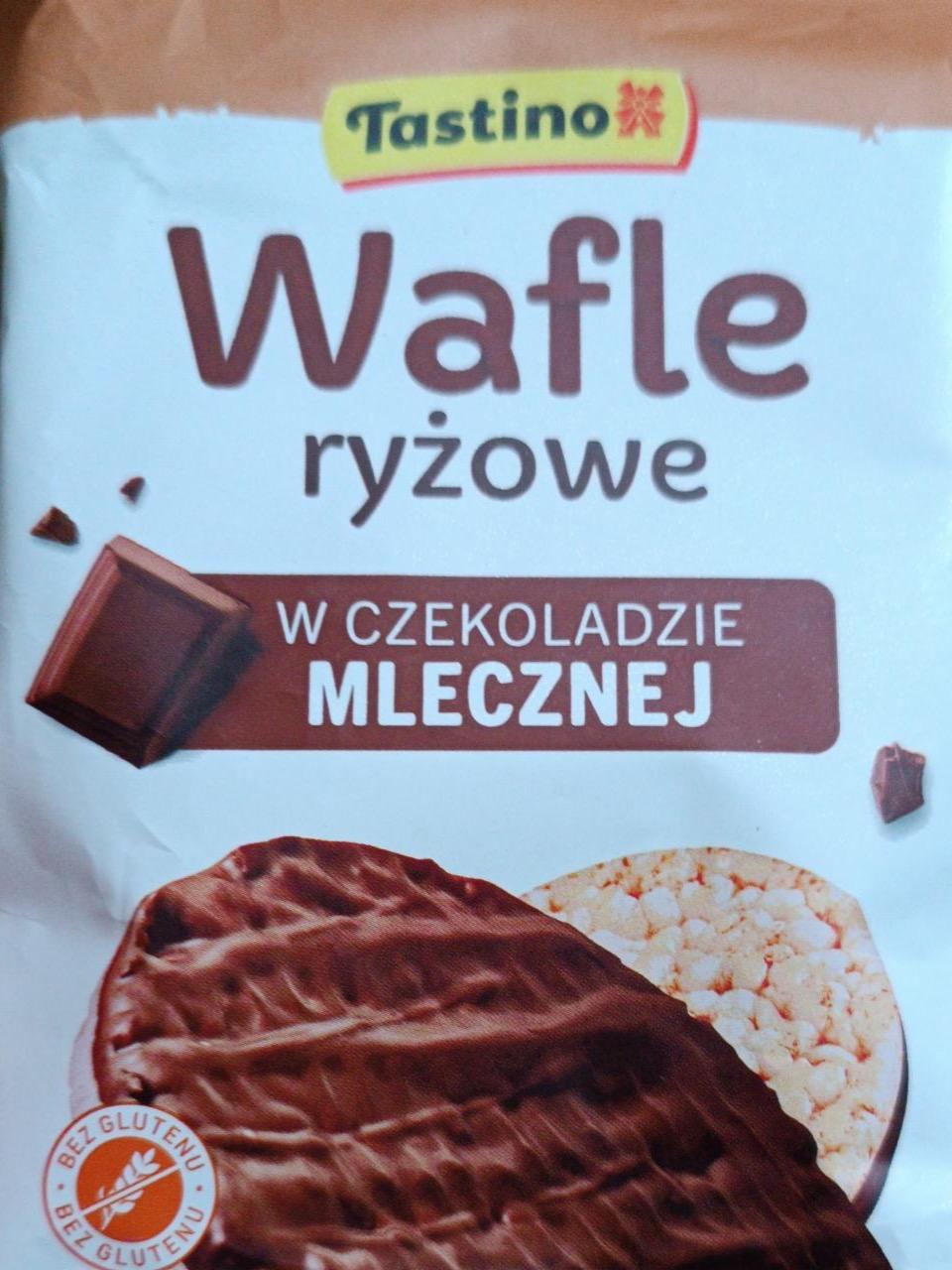 Zdjęcia - Wafle ryżowe w czekoladzie mlecznej Tastino