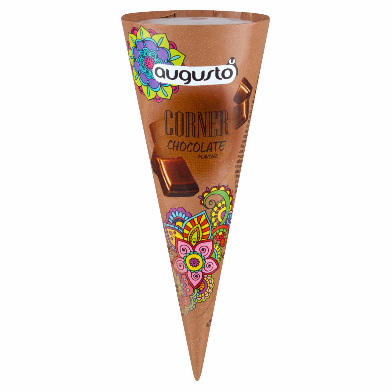 Zdjęcia - Augusto Corner Lody o smaku czekoladowym w rożku waflowym 120 ml