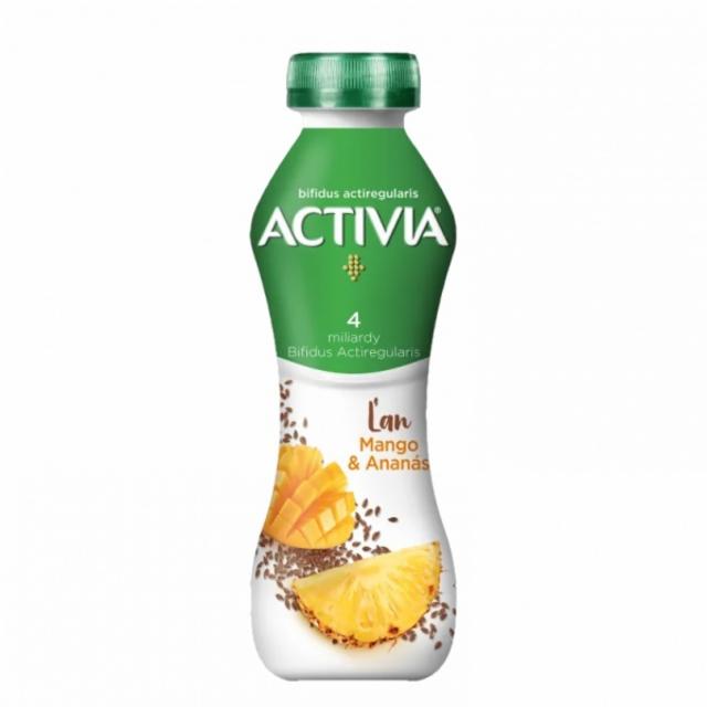 Zdjęcia - Activia Jogurt siemię lniane mango ananas 280 g