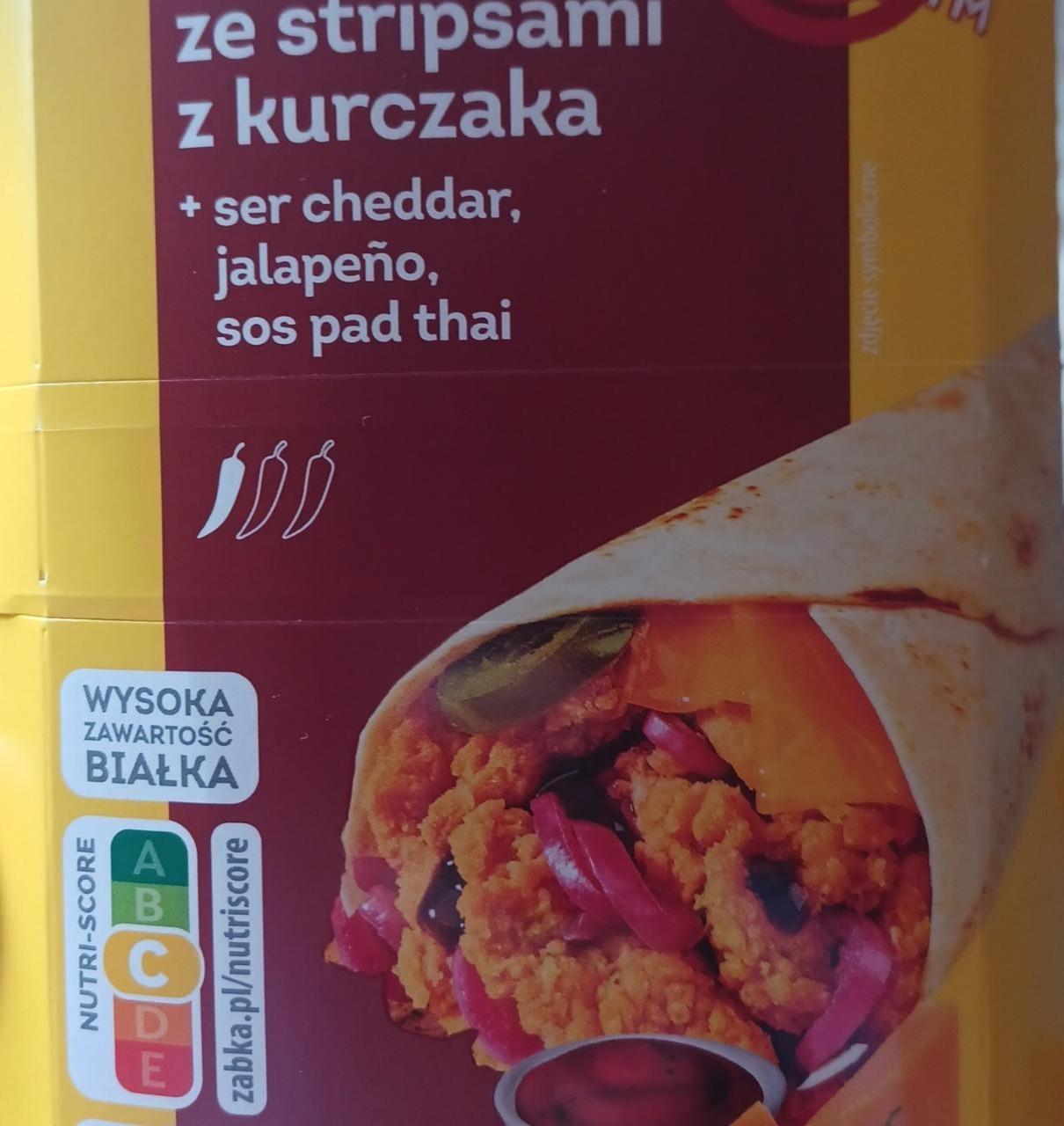 Zdjęcia - Tortilla w stylu orientalnym ze stripsami z kurczaka Żabka