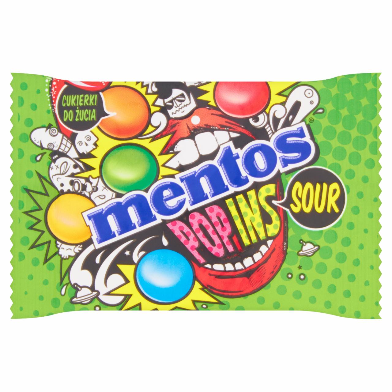 Zdjęcia - Mentos Pop Ins Sour Cukierki do żucia 25 g