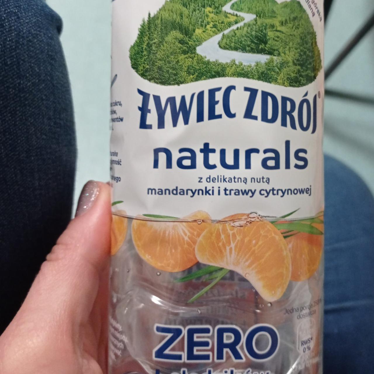 Zdjęcia - żywiec zdrój naturals z nutą mandarynki i trawy cytrynowej