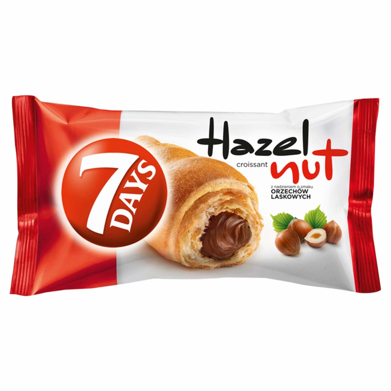 Zdjęcia - Croissant z nadzieniem z orzechów laskowych 60 g 7 Days