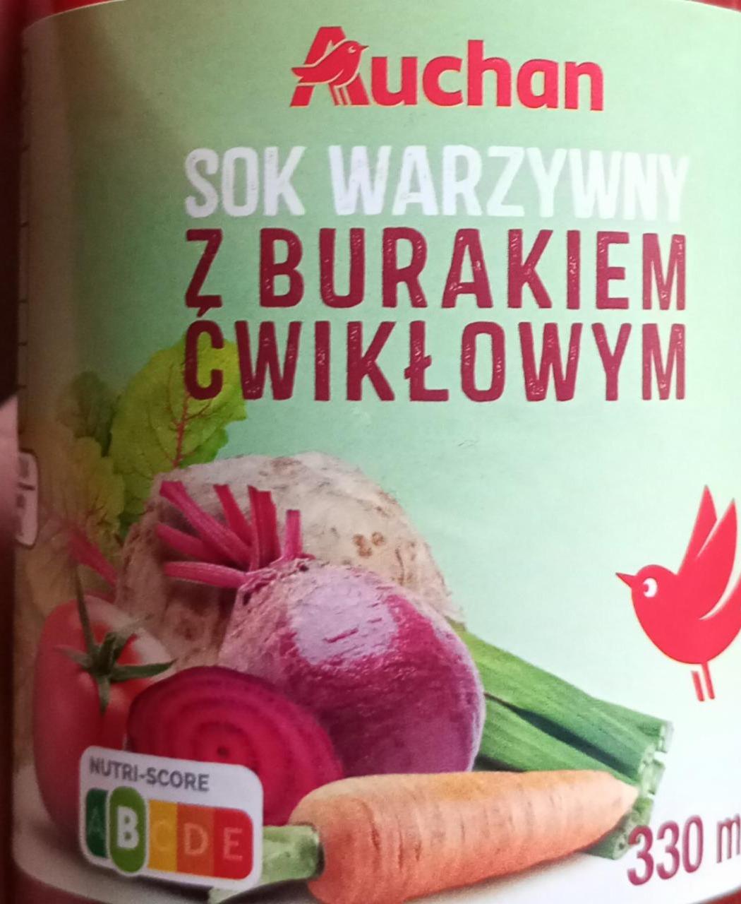 Zdjęcia - Sok warzywny z burakiem ćwikłowym Auchan