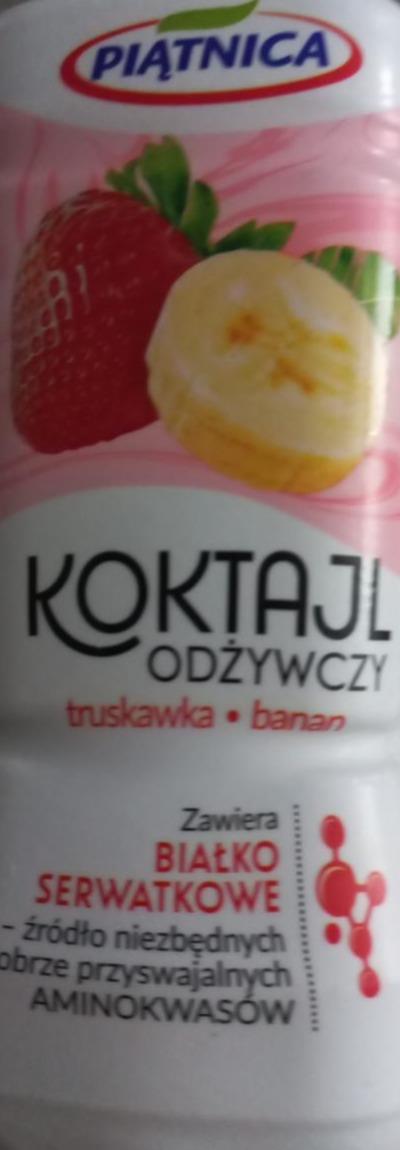 Zdjęcia - Koktajl odżywczy truskawka banan Piątnica