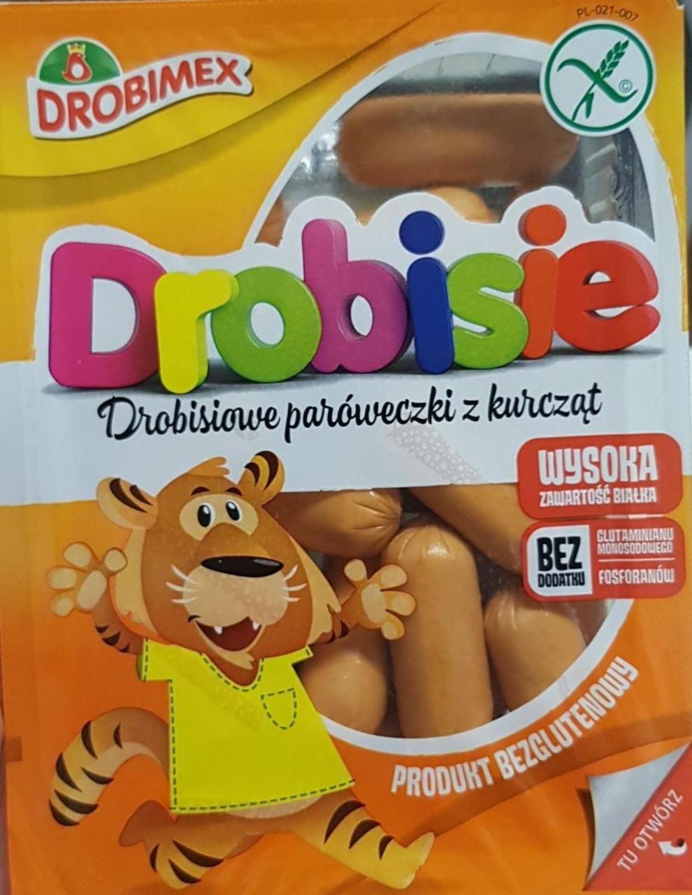 Zdjęcia - Drobisie Drobisiowe paróweczki z kurcząt Drobimex