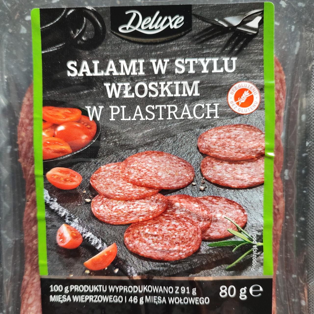 Zdjęcia - Salami w stylu włoskim w plastrach Deluxe