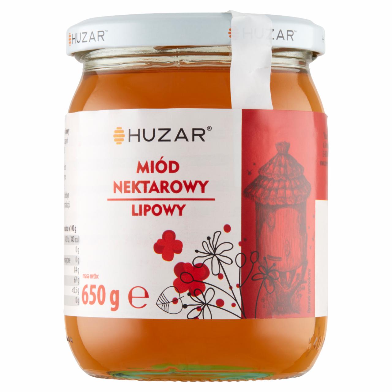 Zdjęcia - Huzar Miód nektarowy lipowy 650 g