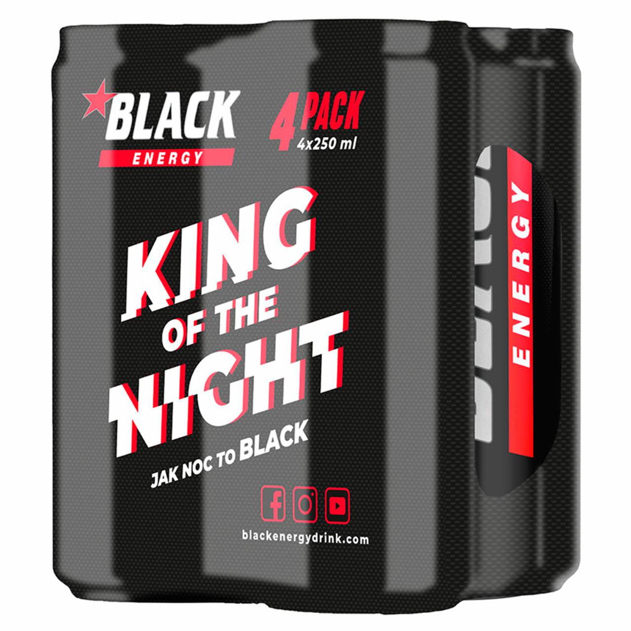 Zdjęcia - Black Energy Original Gazowany napój energetyzujący 4 x 250 ml