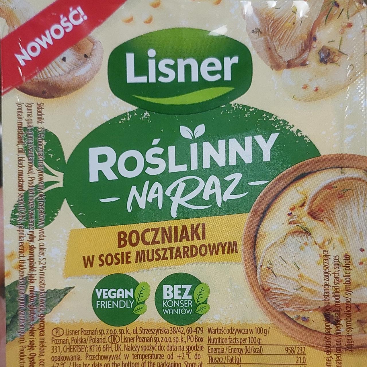 Zdjęcia - Roślinny na raz Boczniaki w sosie mussztardowym Lisner