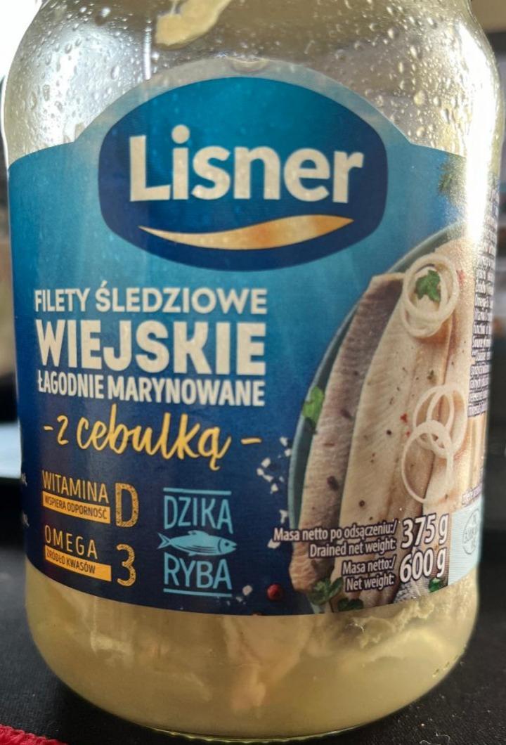 Zdjęcia - filety śledziowe Wiejskie w oleju z cebulą Lisner